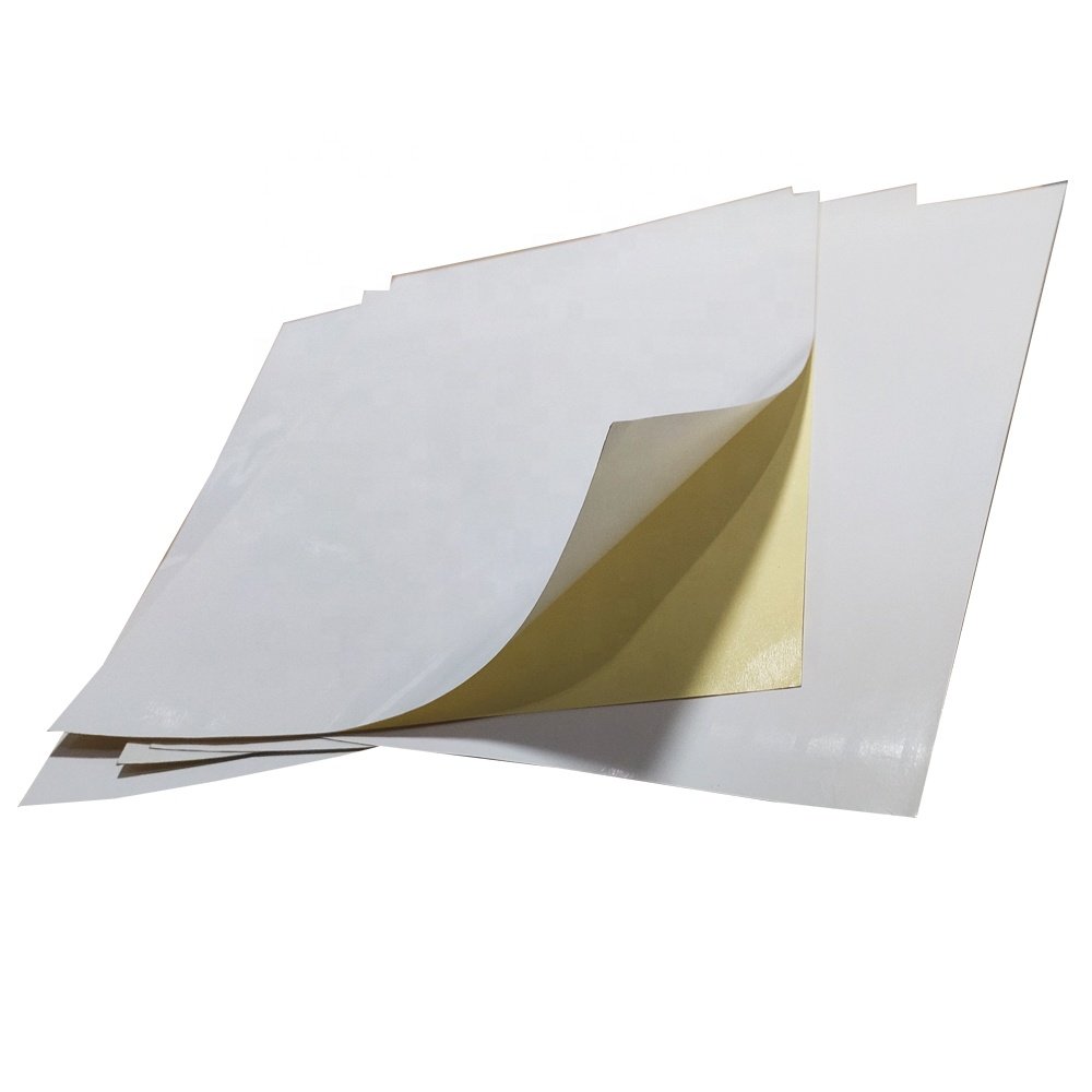 Custom A4 Eggshell Paper Self Adhesive Sticker Gloss Vinyl Paper Sticker