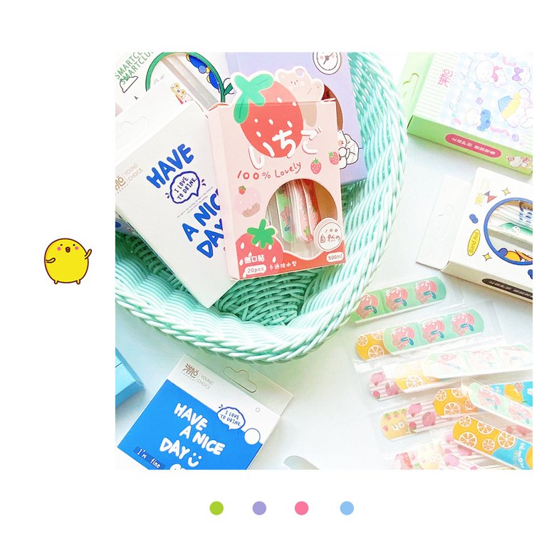 Custom pattern cute cartoon dressing bandage waterproof band-aid adhesive wound plaster for kids