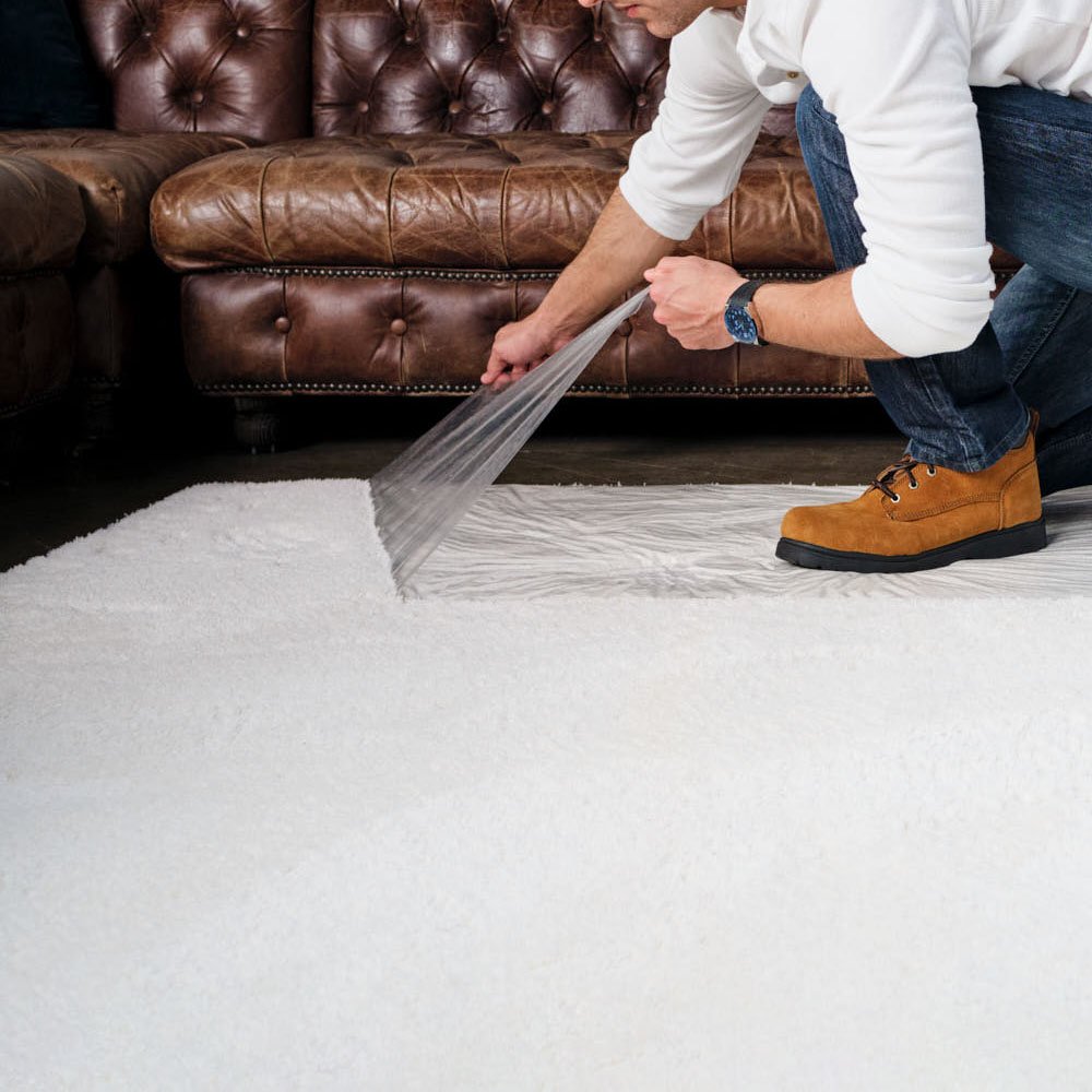 TIANRUN Hot Sale 60cm 50m Transparent Stairs Cover Protective Film for Carpet and Floor Dust Proof