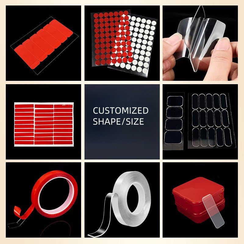 Customized Size Heavy Duty Nano Acrylic Foam Eva Circle Sticker Pad Die Cut Sticky Sheets Two Double Sided Adhesive Dots