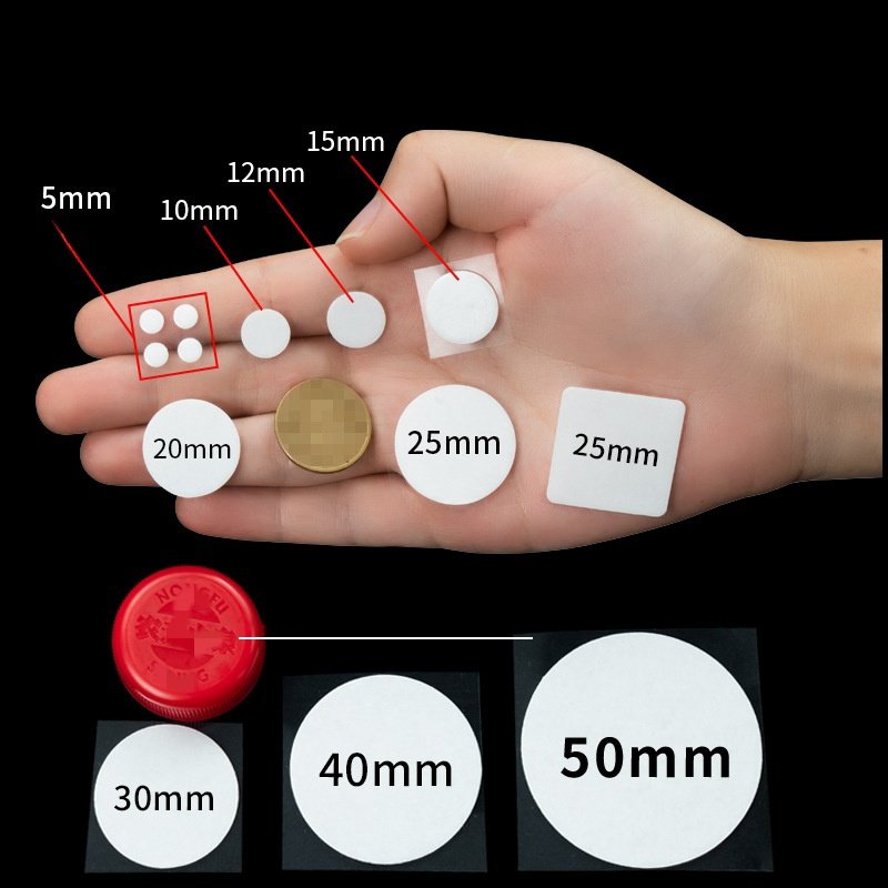 Customized Size Heavy Duty Nano Acrylic Foam Eva Circle Sticker Pad Die Cut Sticky Sheets Two Double Sided Adhesive Dots