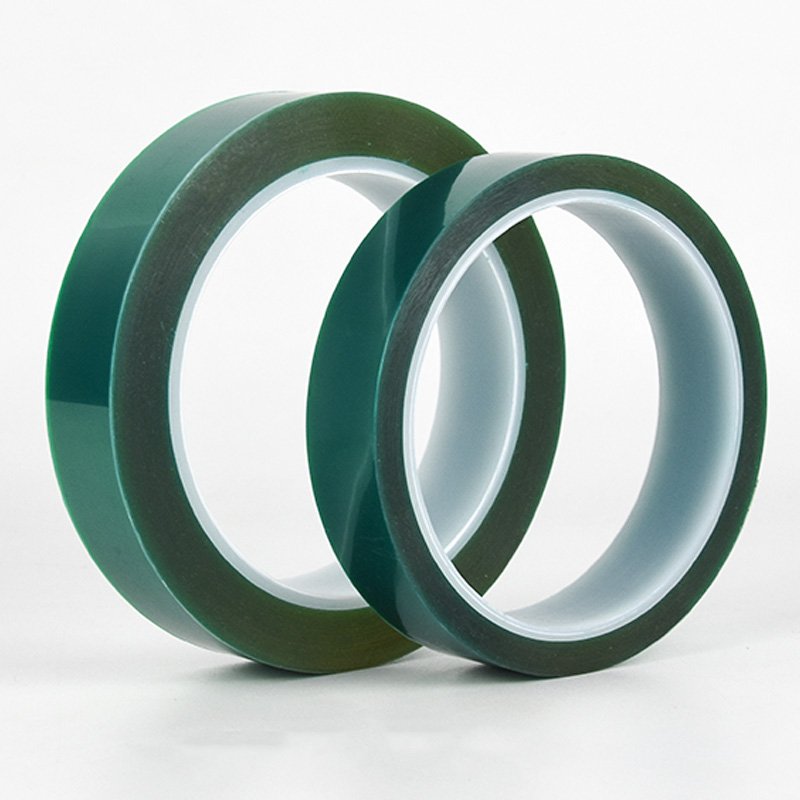 Silicone Pressure Sensitive Adhesive Green PET Film Tape Pet Adhesive Tape Pet Polyester Tape for masking and binding