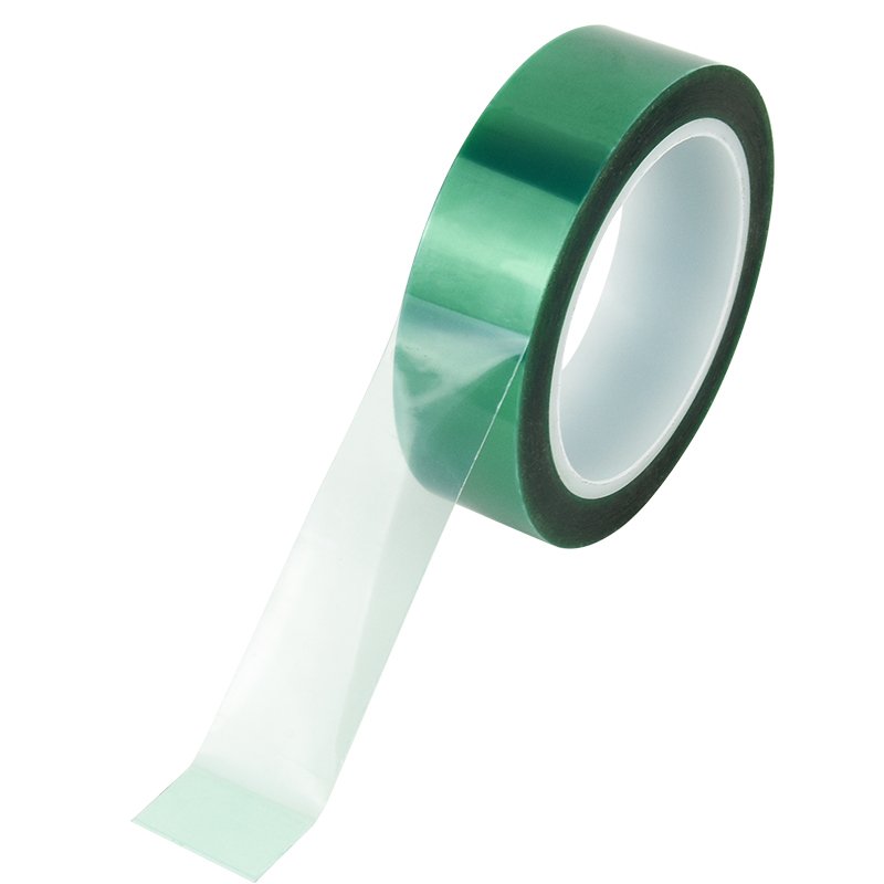 Silicone Pressure Sensitive Adhesive Green PET Film Tape Pet Adhesive Tape Pet Polyester Tape for masking and binding