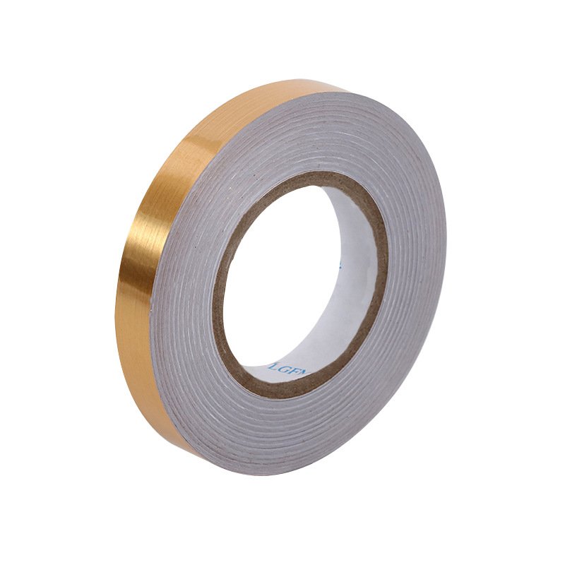 Peel And Stick Matelized Polyester Mylar Film Wall Decoration 6m Ceramic Tile Mildewproof Gap Tape Decor Gold Wall Adhesive Tape