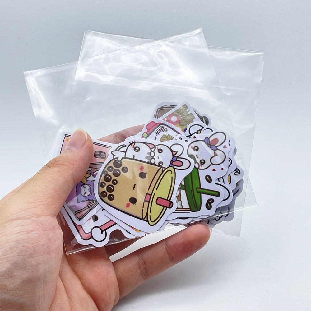 Custom Print Vinyl Holographic A6 Sticker Sheet Waterproof Rainbow Effect Holo Label Sticker