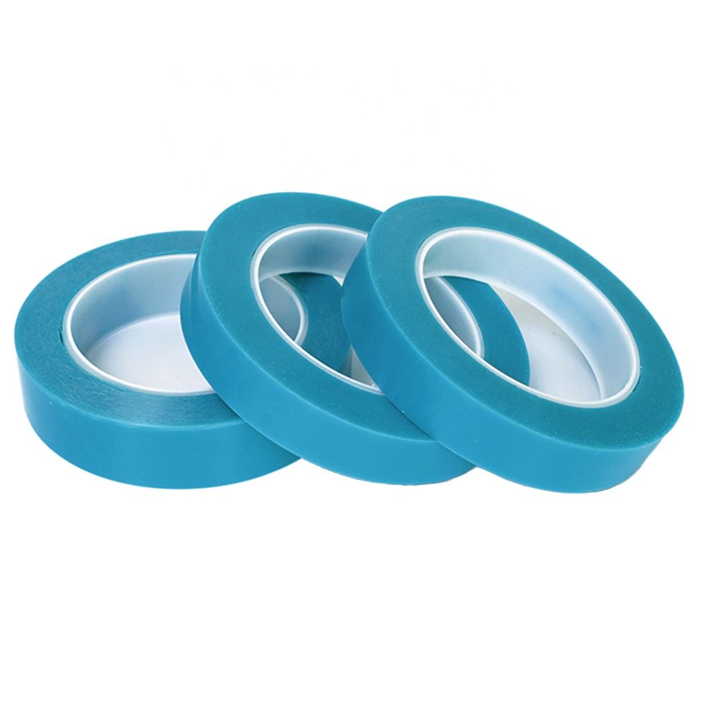 1- Recyclable Blue Color MOPP Film Base Material No Residual MOPP Strapping Self Adhesive Tape