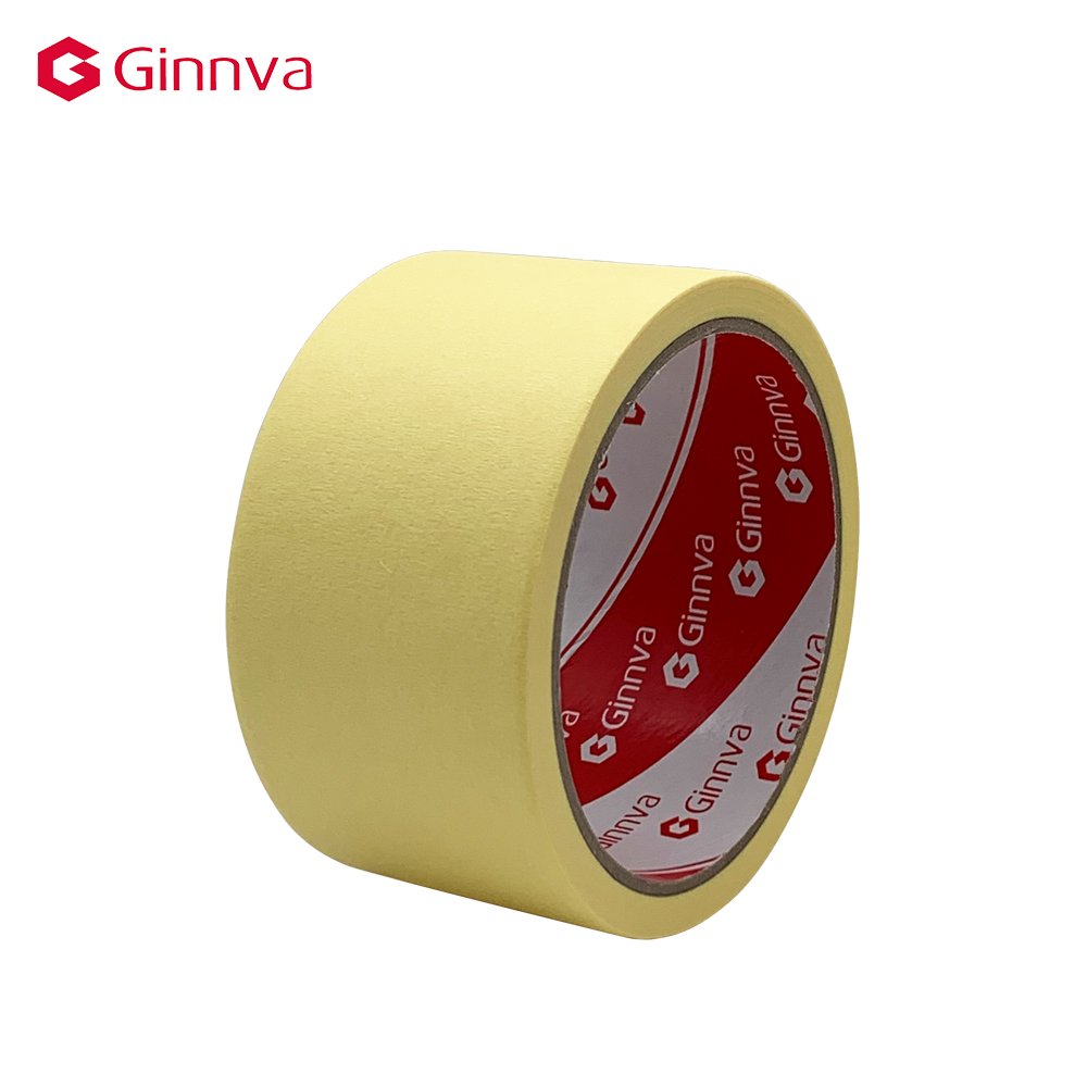 General Purpose 24mm Crepe Paper Paint Masking Tape Single Sided Pressure Sensitive Adhesive for Painting Packing Sealing