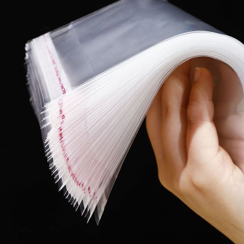 Multiple Size Clear Self Adhesive Cello Cellophane Bag Self Closing Small Plastic Bags For Candy Packaging Resealable Bag
