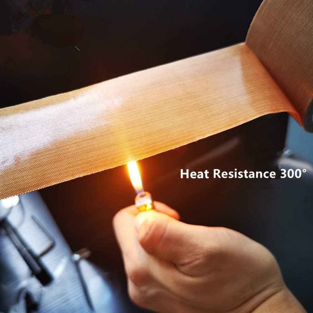 Factory Direct Fabric PTFE Tape PTFE Coated Adhesive Tape Tefloon Tape for Hand or Vacuum Impulse Sealer Machine