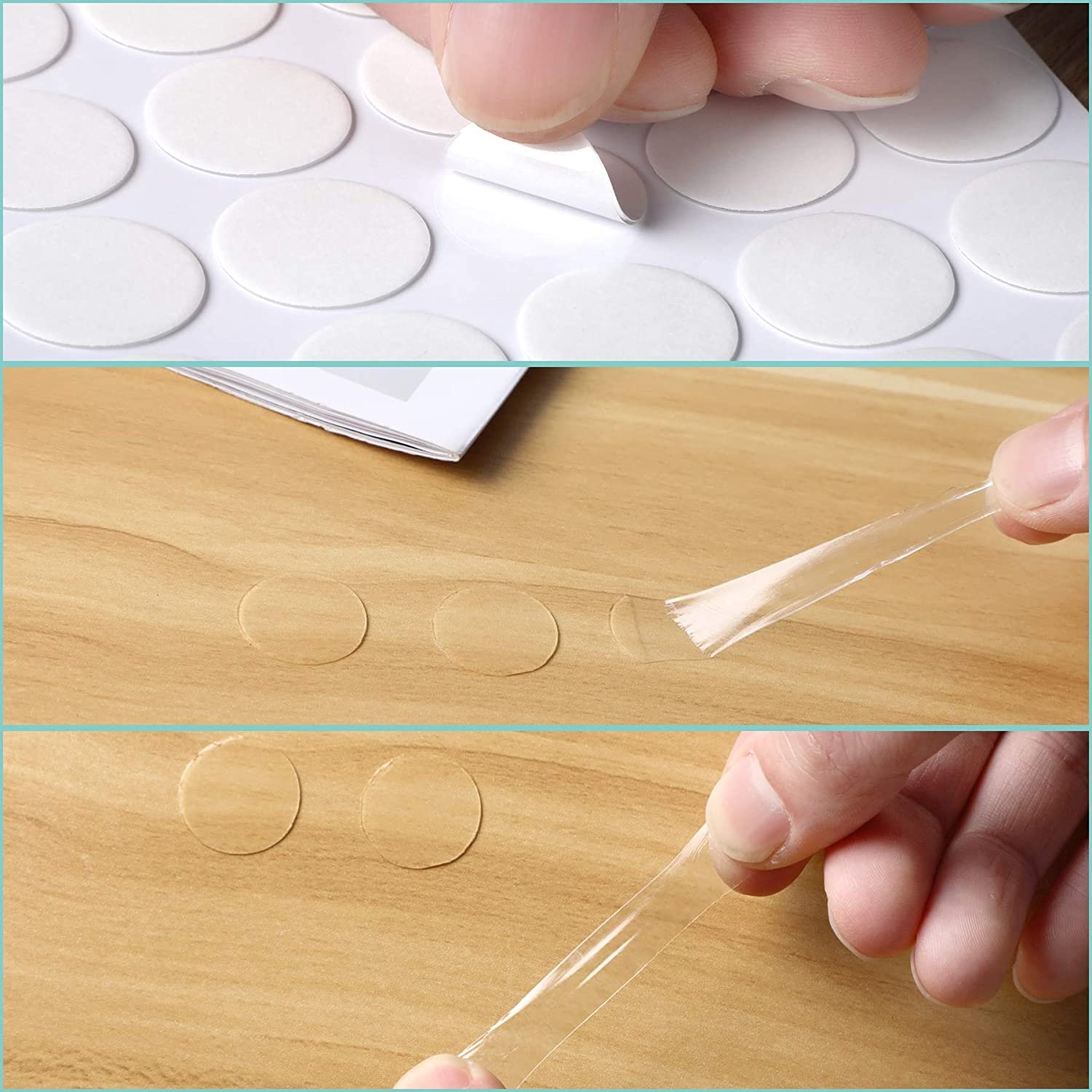 Transparent Double-Sided Tape Stickers Round Acrylic No Traces Adhesive Sticker Creative Super Sticky Waterproof Small Stickers