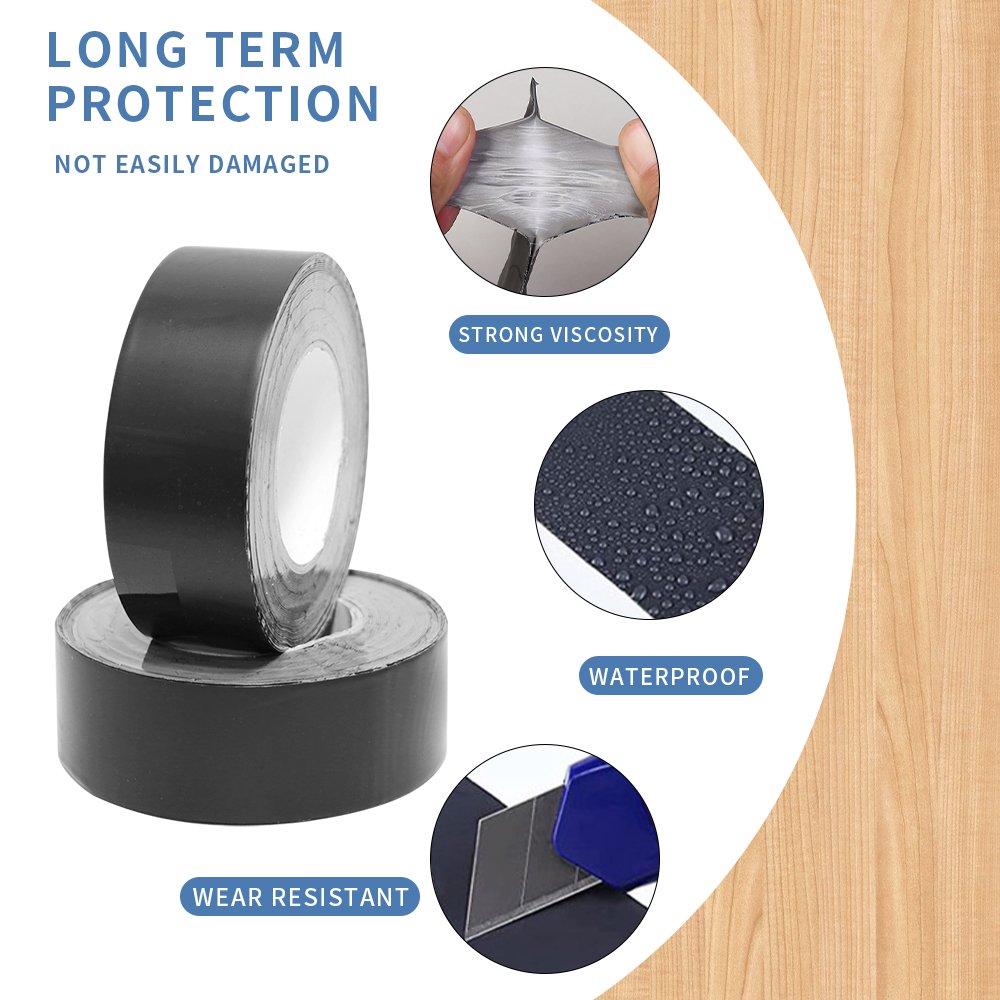 Pvc Black Repair Deck Joist Tape Waterproofing And Sealing Self Adhesive Butyl Joist Tape
