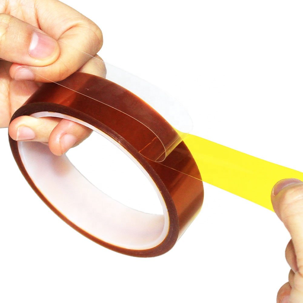1- Polyimide Pi Film Double Sided Coated Silicone Glue Kaptons Self Adhesive Tape