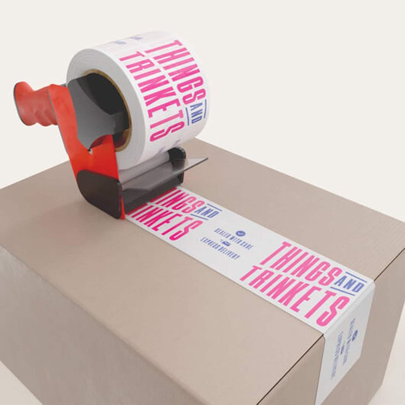 Waterproof Adhesive Sticky Custom Printing Printed logo Transparent Adhesive Packing Box Sealing Rolls Of Bopp Tape Roll