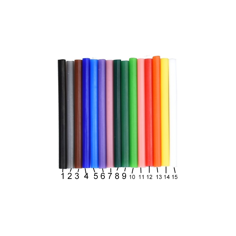 Hot Glue Colored Gun Sticks 12 Colors EVA Glue Mini Size Hot Melt Adhesive Sticks for DIY Art Craft Repair Bonding