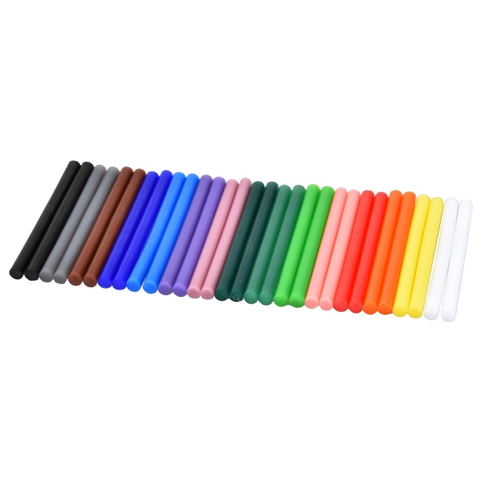 Hot Glue Colored Gun Sticks 12 Colors EVA Glue Mini Size Hot Melt Adhesive Sticks for DIY Art Craft Repair Bonding