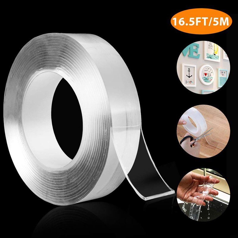 Double Sided Adhesive Nano Washi Removal Tape Transparent SMH19VHB2T Multifunction PE Acrylic Waterproof Tape Masking 2mm CN