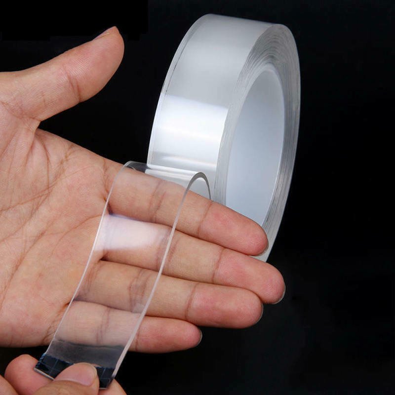 Double Sided Adhesive Nano Washi Removal Tape Transparent SMH19VHB2T Multifunction PE Acrylic Waterproof Tape Masking 2mm CN