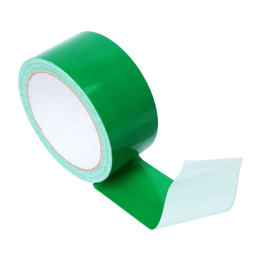 1- Recyclable Silver Gray Grey Yellow Red Black White Orange Blue Purple Green Brown Pink Duck Cloth Duct Self Adhesive Tape