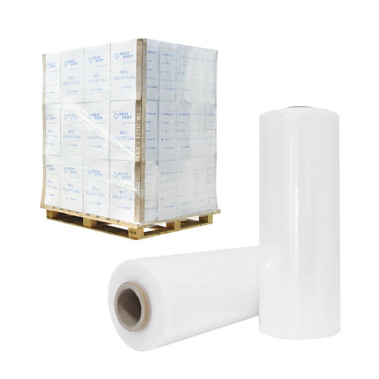 (rouleau Stretch Pallet Film Adhesive Plastic PE Free Transparent Moisture Proof Soft Packaging Film Stretch Wrap Casting Yalan