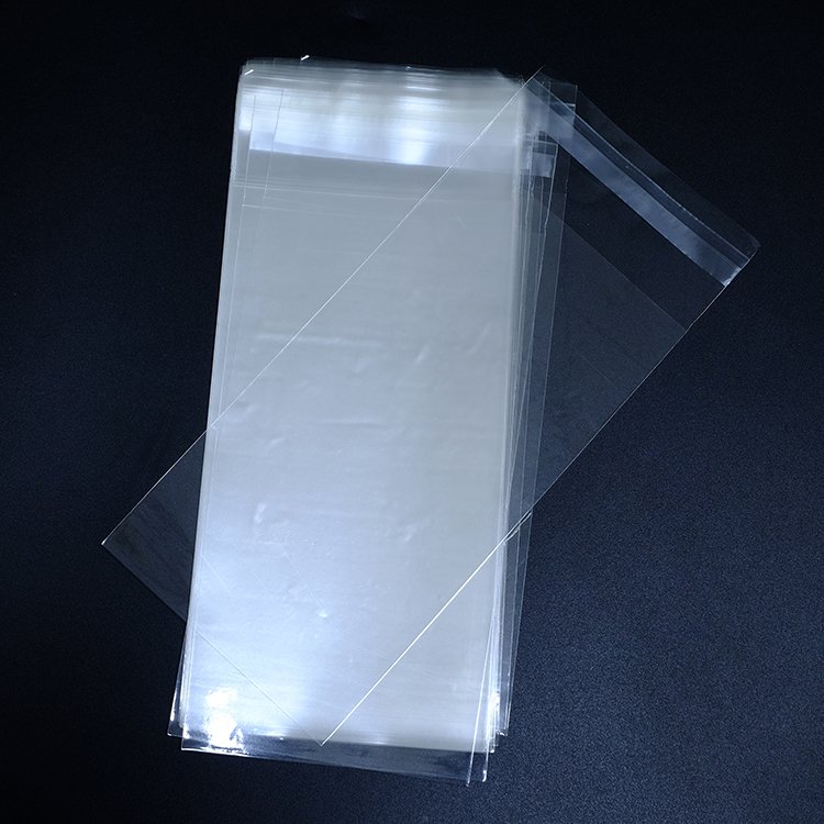 Transparent Recyclable Plastic Packaging cellophane bag BOPP clear self adhesive seal plastic bags in stock poly bag