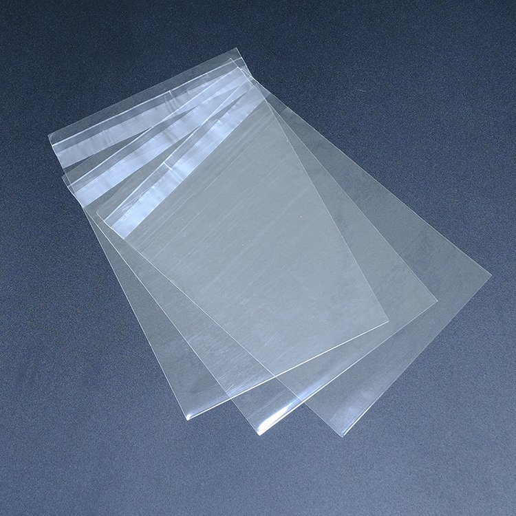 Transparent Recyclable Plastic Packaging cellophane bag BOPP clear self adhesive seal plastic bags in stock poly bag
