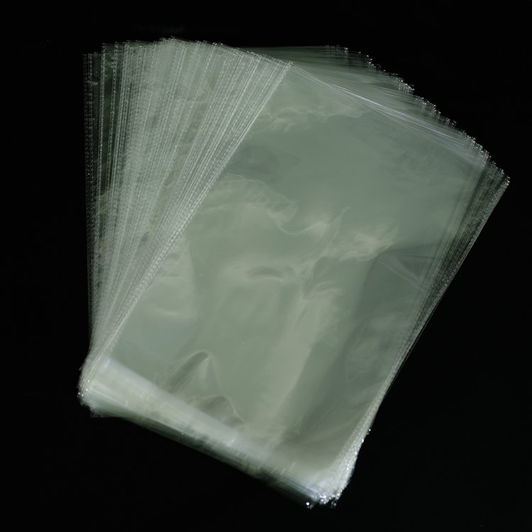 Transparent Recyclable Plastic Packaging cellophane bag BOPP clear self adhesive seal plastic bags in stock poly bag