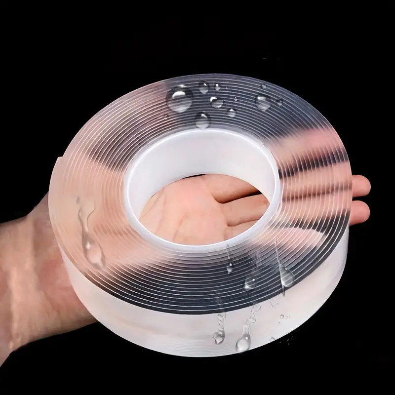 Double sided adhesive Super clear Washable reusable no residue nano waterpoof grip tape Clear Adhesive Tape