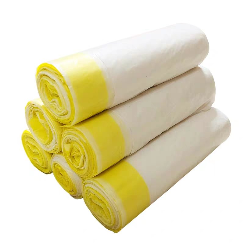 Export self adhesive seal bio plastic roll garbage bag with making machine