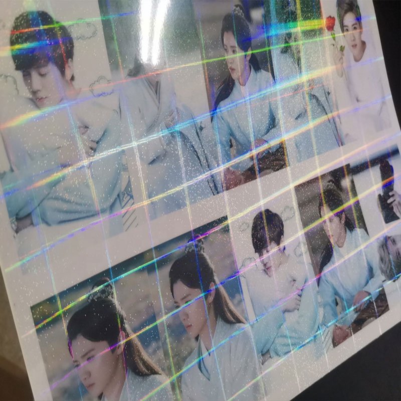 A4 Self Adhesive Holographic Photo Cold Lamination Film Transparent OPP Bag Moisture Proof Soft Transparent Packaging 50 Micron