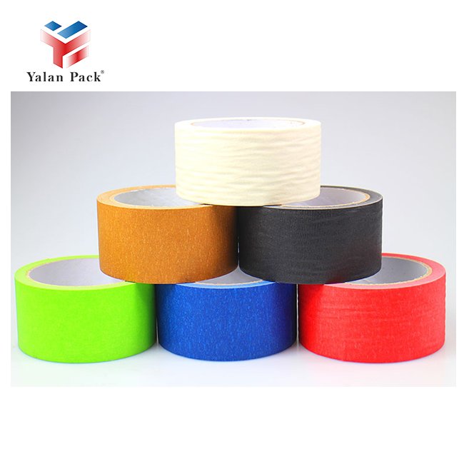 Wholesale Price 48mm Self Adhesive Colored Custom Printing Decorative Painters Masking Paper Tape