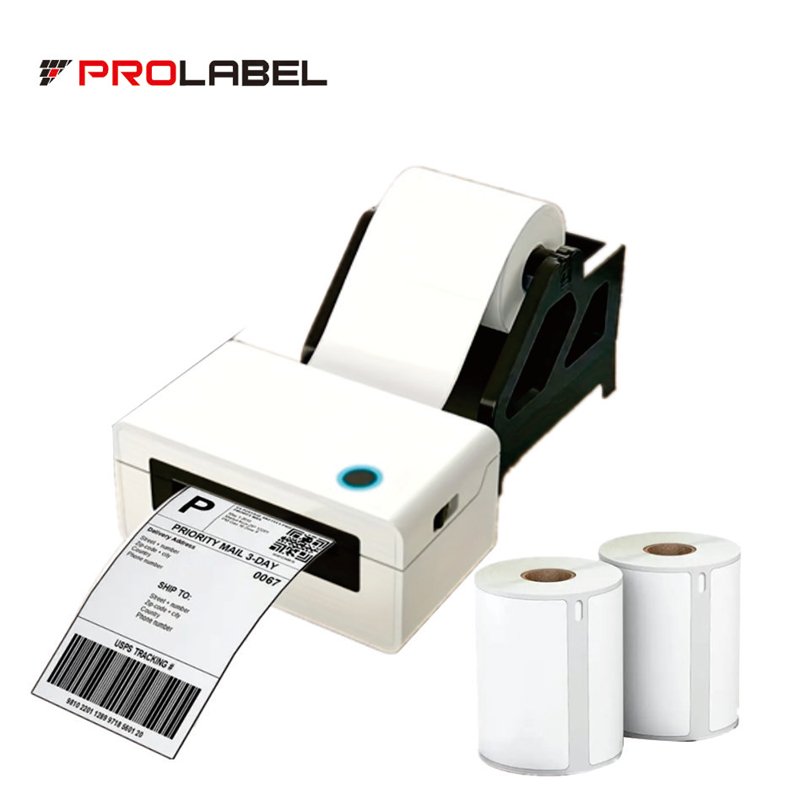 Prolabel Factory Wholesale Thermal Sticker Printing 4*6inch Self Adhesive Thermal Shipping Label Barcode Sticker Paper Rolls