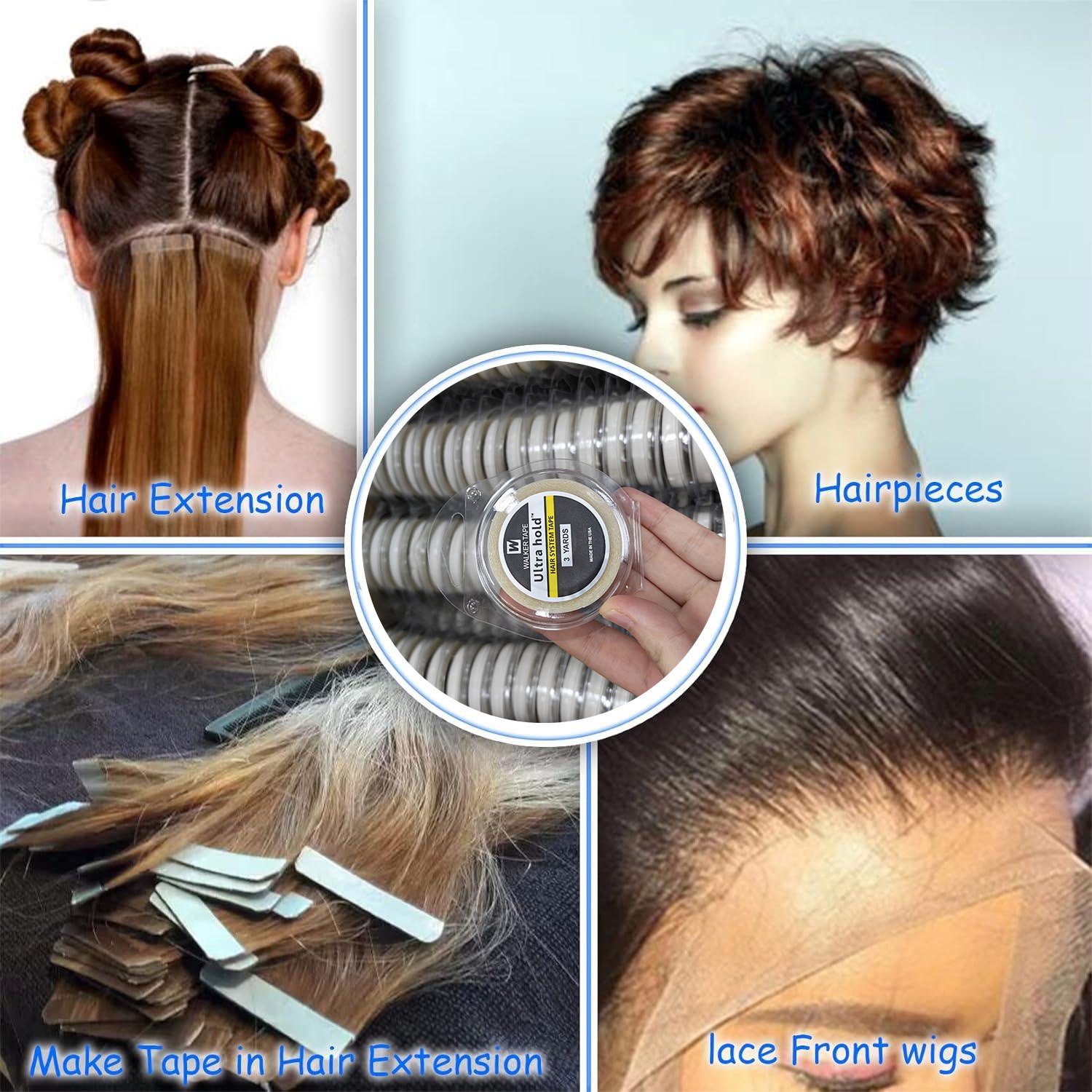 3yards roll walker tape Ultra Hold hair extension high quality double sided adhesive glue tape for wig lace closure