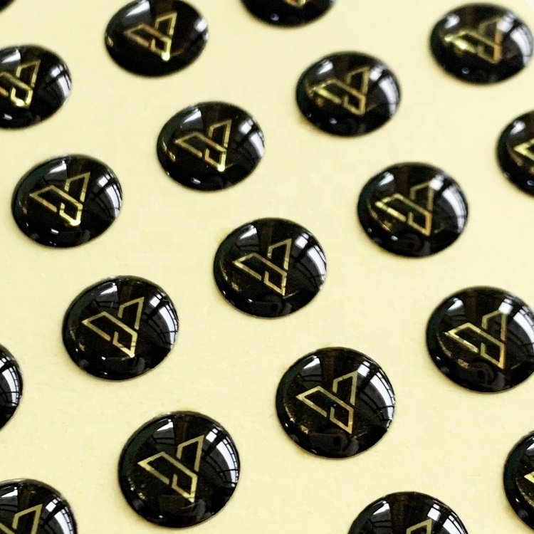 High Quality Custom Labels Printing Customized Clear Gel Logo Sticker 3D Soft Epoxy Resin Dome Sticker