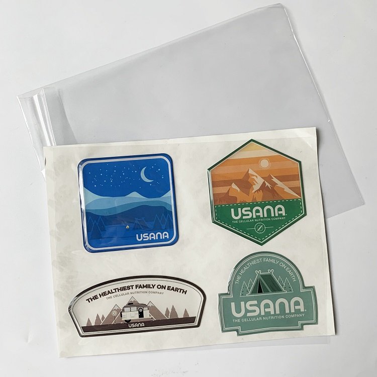 High Quality Custom Labels Printing Customized Clear Gel Logo Sticker 3D Soft Epoxy Resin Dome Sticker
