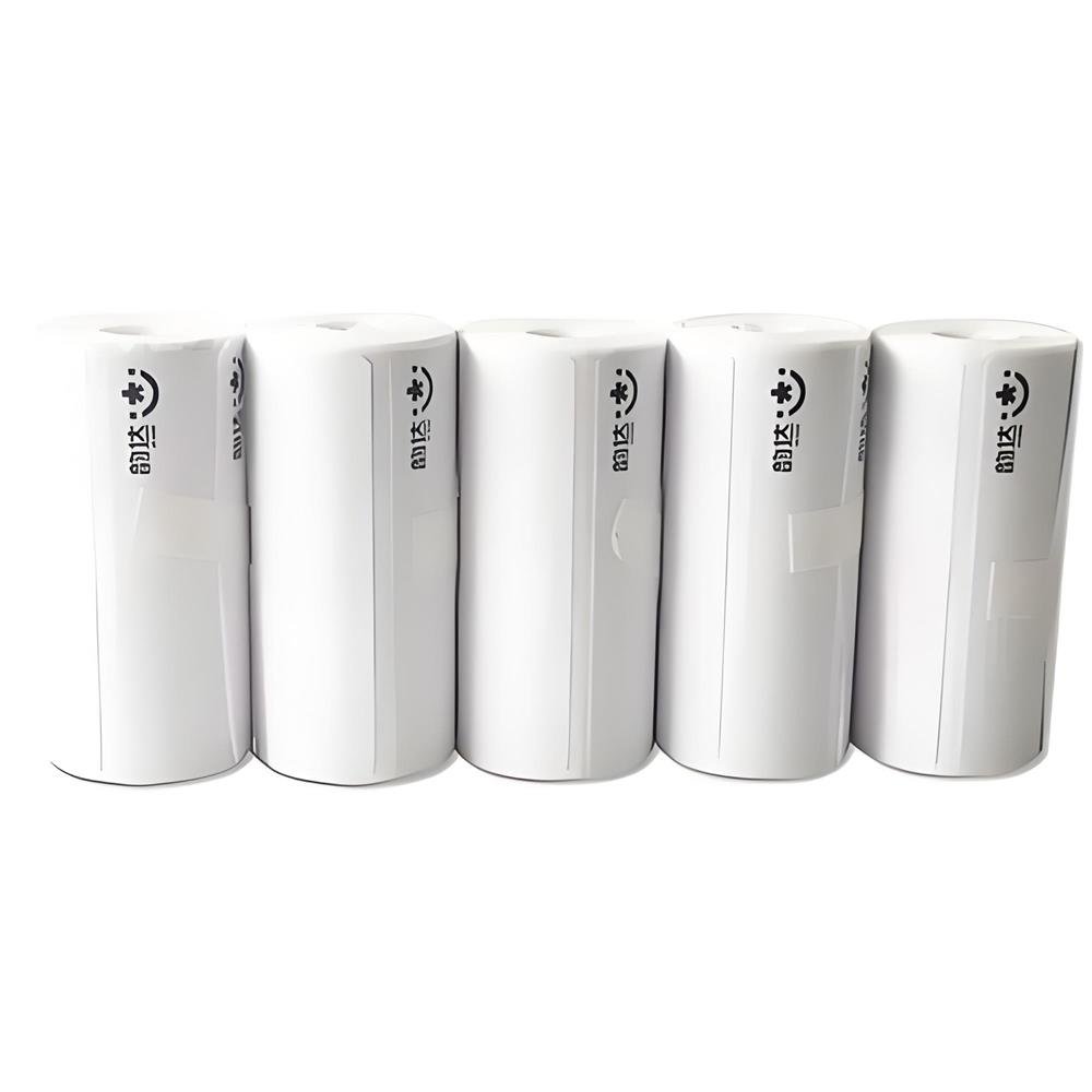 Factory direct adhesive thermal paper custom shipping labels barcode paper papier thermique thermal roll for warning stick paper