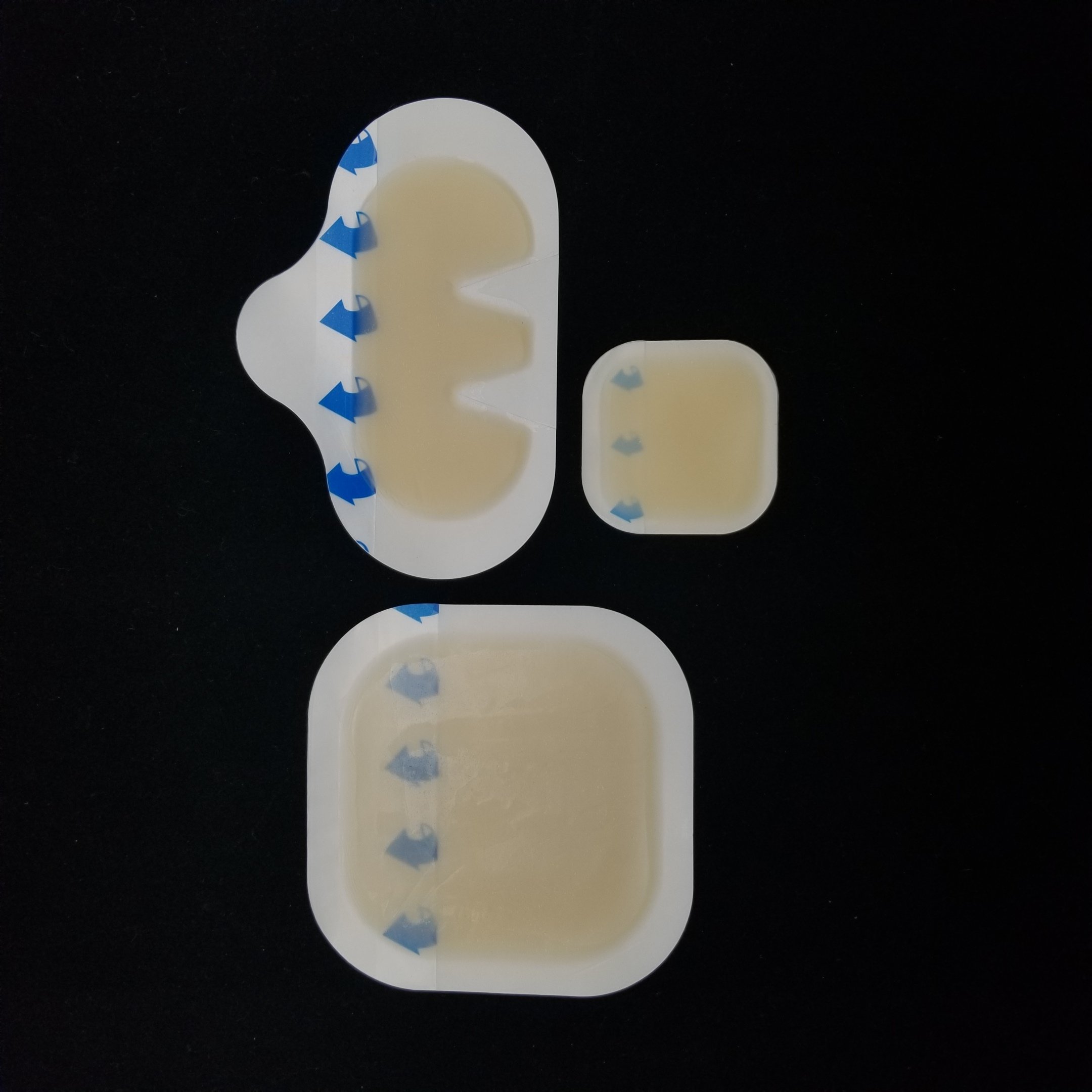 Hydrocolloid Dressing with Border Sterile Adhesive Hydrocolloid Bandages for Bed Sore Rectangle Hydrocolloid Dressing Large