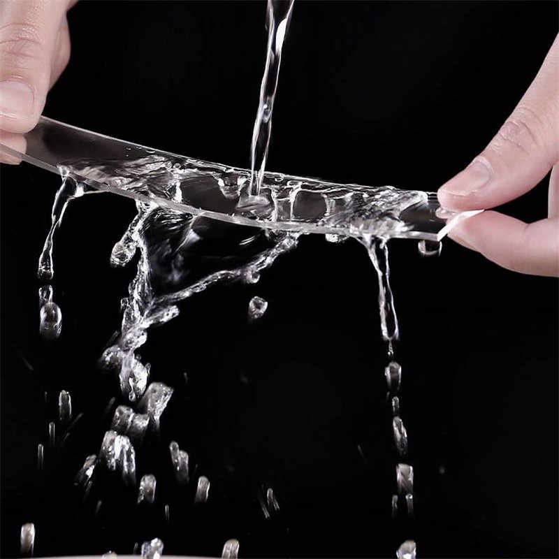 Traceless Nano Double Sided Tape Transparent Waterproof PET Acrylic Polyester Multipurpose Removable Adhesive Silicone Roll