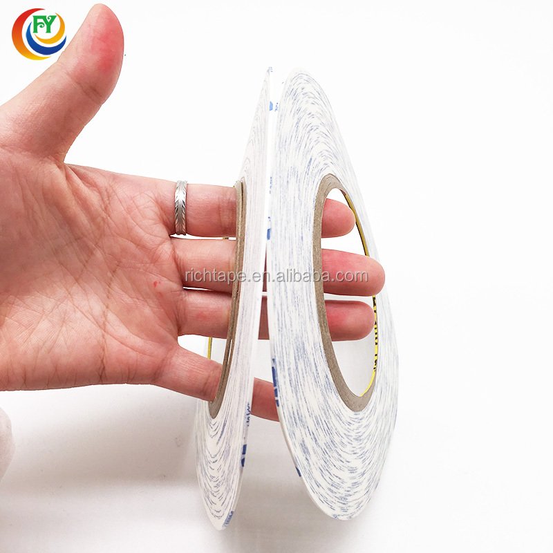 Free Sample Small Roll 1mm 2mm Width Hot Melt Adhesive Tissue Tape