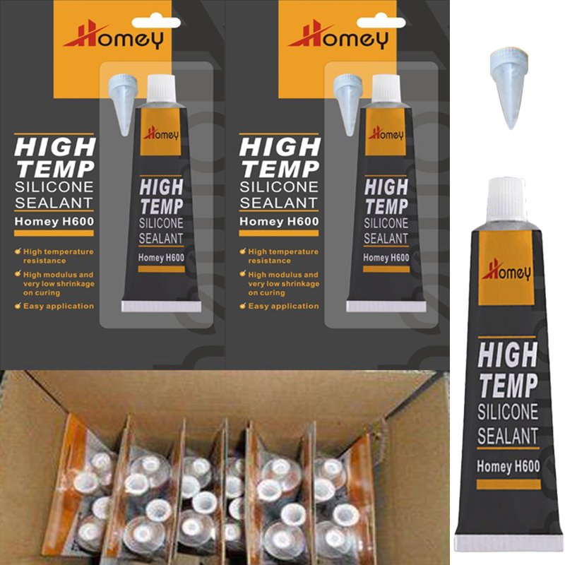 High Temperature Resistant Black 85G RTV Silicone Adhesive Sealant Glue
