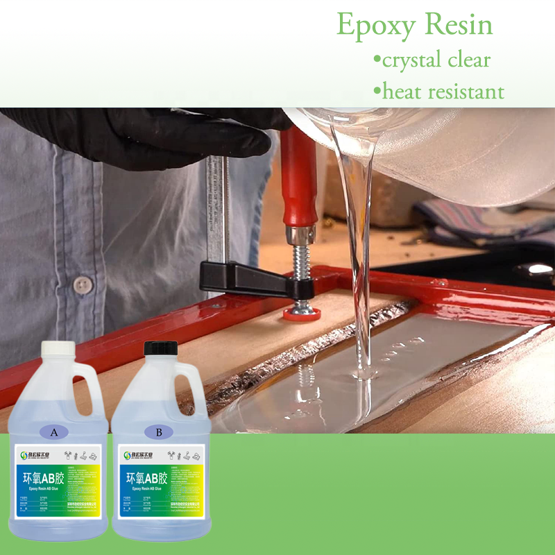 Epoxy Resin Deep pour for river table High Hardness table AB glue anti-yellow selflevel