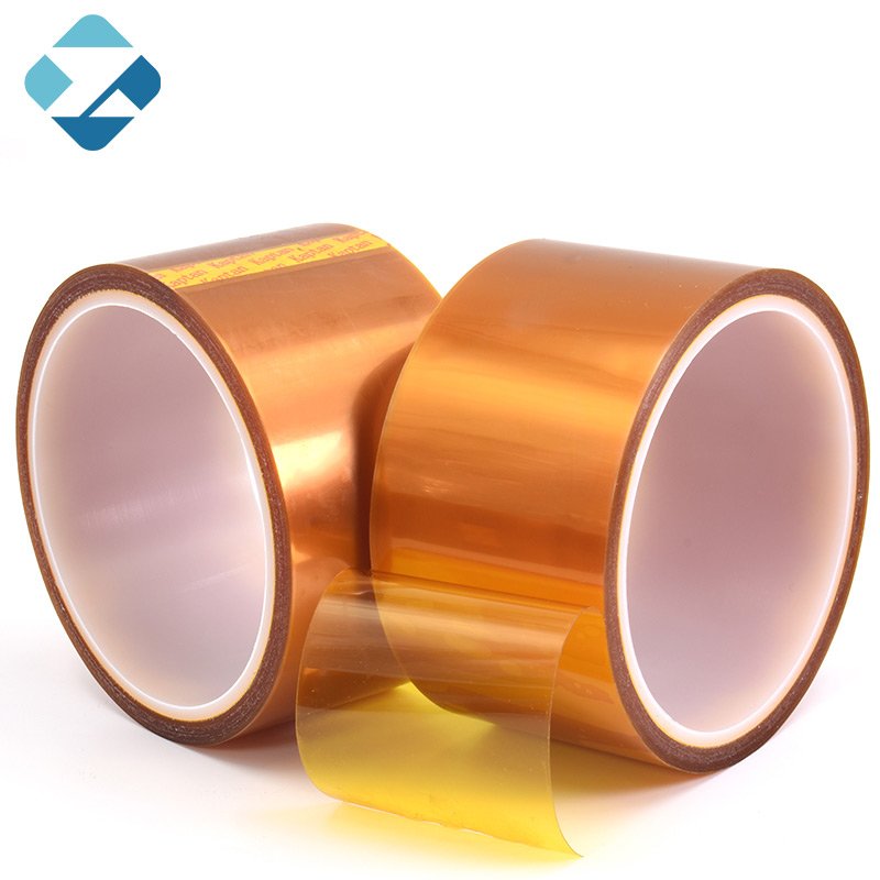 Heat resistant waterproof silicone kaptone polyimide tape 200m gold finger polyimide film adhesive tape for PCB protect
