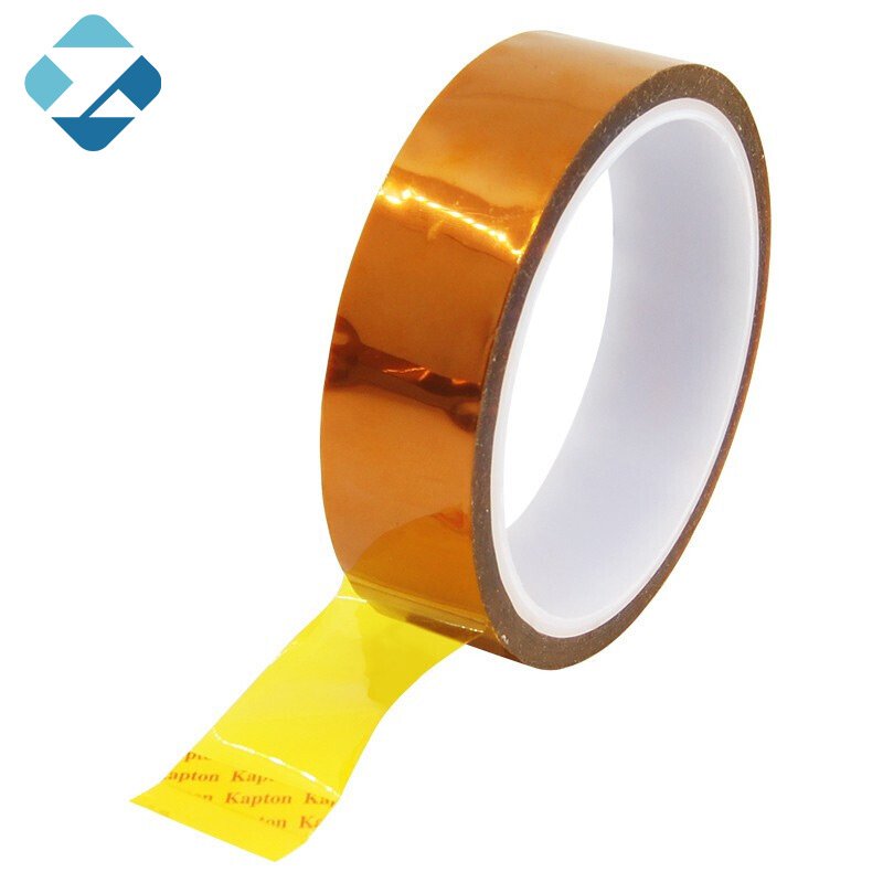 Heat resistant waterproof silicone kaptone polyimide tape 200m gold finger polyimide film adhesive tape for PCB protect