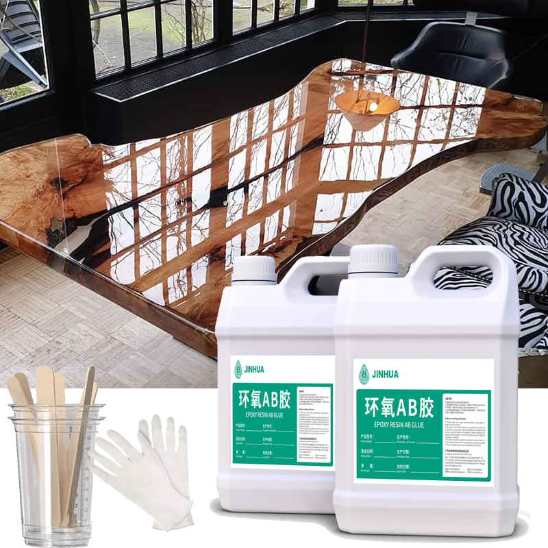 100% Pure Epoxy 2 Parts Epoxy Transparent Set Complete Best Wood Glue Adhesive For Furniture