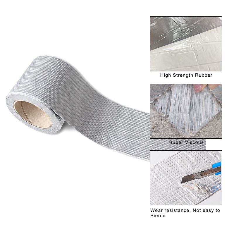 Super Strong Rubber Self butyl Waterproof Adhesive For Fix Roof Aluminum Foil Butyl Tape