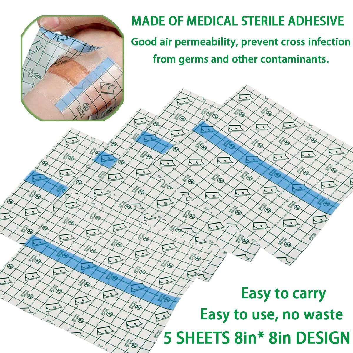 Professional Transparent Dressing PU Fabric Waterproof Wound Dressing Roll for skin care
