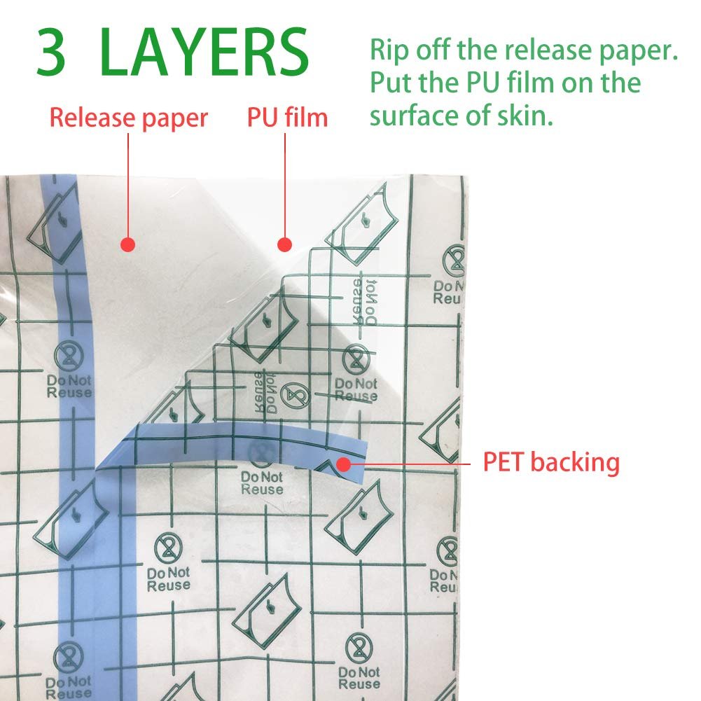 Professional Transparent Dressing PU Fabric Waterproof Wound Dressing Roll for skin care