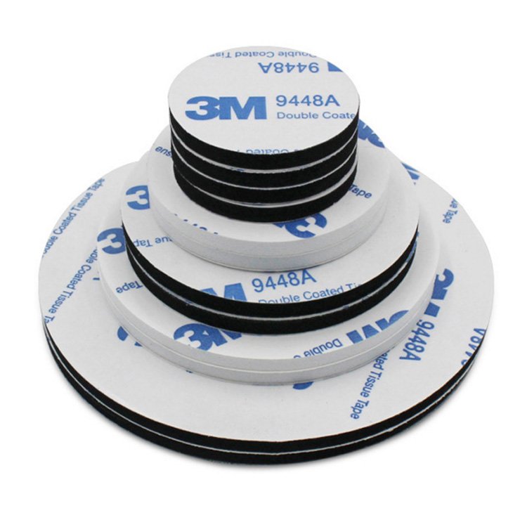 custom shape Die cut circle 3m 9448a double sided EVA foam tape double sided self adhesive pe foam tape sticker
