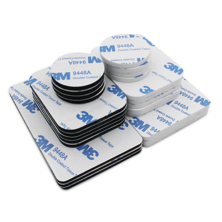 custom shape Die cut circle 3m 9448a double sided EVA foam tape double sided self adhesive pe foam tape sticker