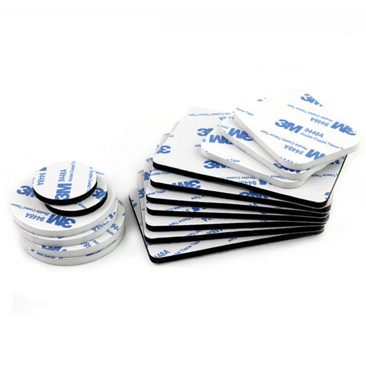 custom shape Die cut circle 3m 9448a double sided EVA foam tape double sided self adhesive pe foam tape sticker