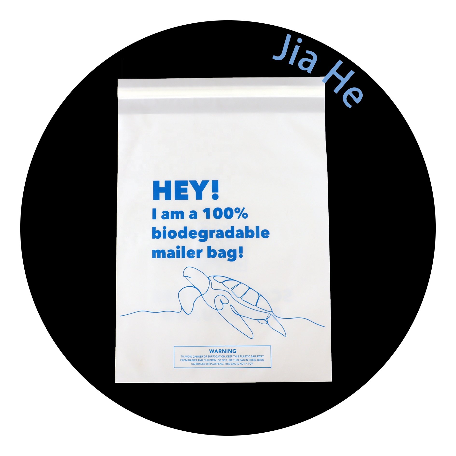 Biodegradable Cornstarch Material Packaging Bags Biodegradable Poly Mailer Envelope Adhesive Compostable Bag Clothing Packaging